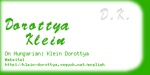 dorottya klein business card